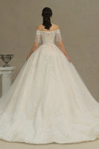 Vestidos de novia elegantes de corte A | Vestidos de novia con mangas