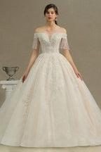 Vestidos de novia elegantes de corte A | Vestidos de novia con mangas