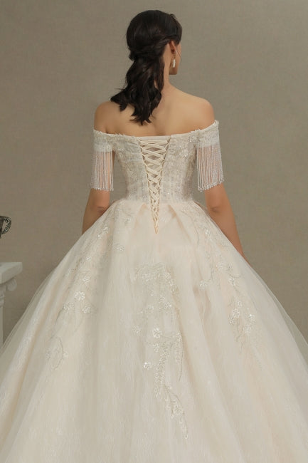 Vestidos de novia elegantes de corte A | Vestidos de novia con mangas