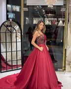 Elegant Floor Length Sweetheart Sleeveless A-Line Satin Wedding Dress with Ruffles