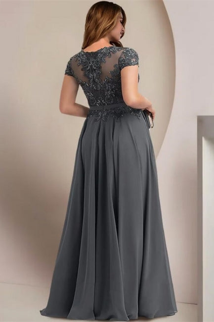 Elegante A-Linie mit Flügelärmeln in Übergröße Brautjungfernkleider Kleider für die Brautmutter