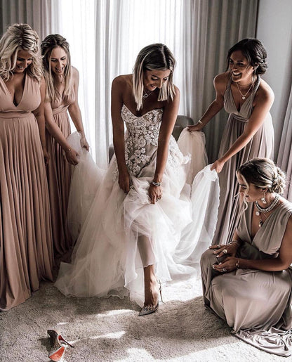 Elegant Princess A-Line Wedding Dresses with Lace