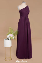 Elegante One-Shoulder-Ballkleider mit Rüschen | Ärmellose A-Linien-Abendkleider