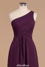 Elegante One-Shoulder-Ballkleider mit Rüschen | Ärmellose A-Linien-Abendkleider