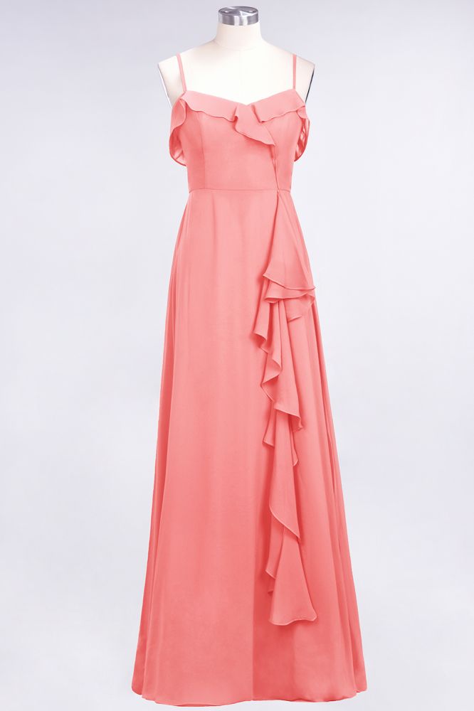 Elegantes Spaghetti Aline Rüschen Einfaches Ballkleid Königsblaues Abendkleid Swing
