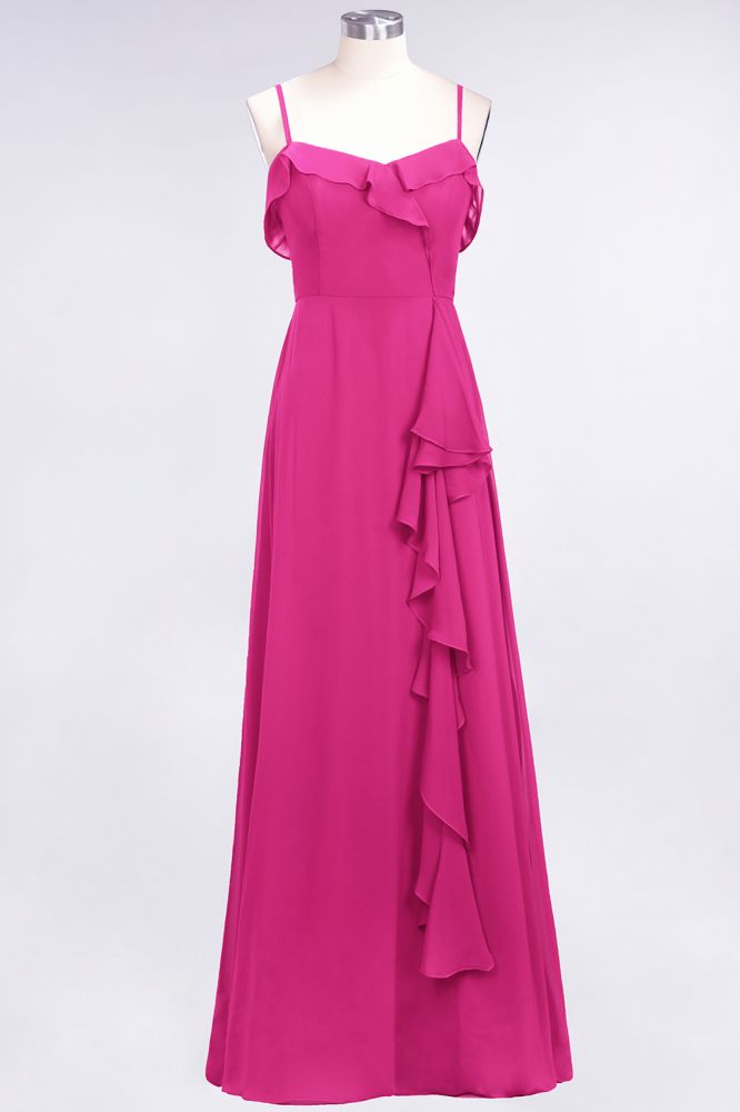 Elegantes Spaghetti Aline Rüschen Einfaches Ballkleid Königsblaues Abendkleid Swing