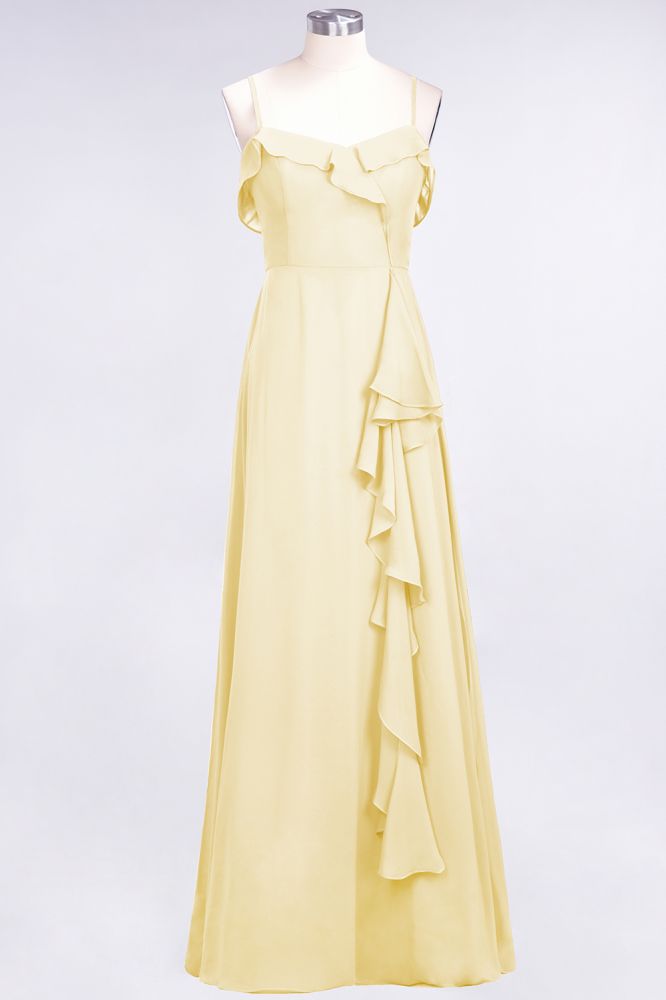 Elegantes Spaghetti Aline Rüschen Einfaches Ballkleid Königsblaues Abendkleid Swing
