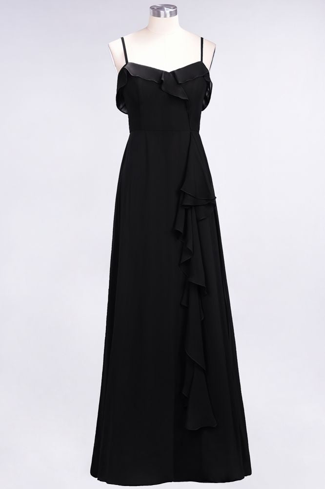 Elegantes Spaghetti Aline Rüschen Einfaches Ballkleid Königsblaues Abendkleid Swing