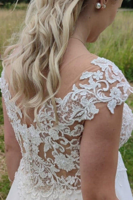 Elegant Wedding Dresses Long Tulle | Wedding dresses with lace