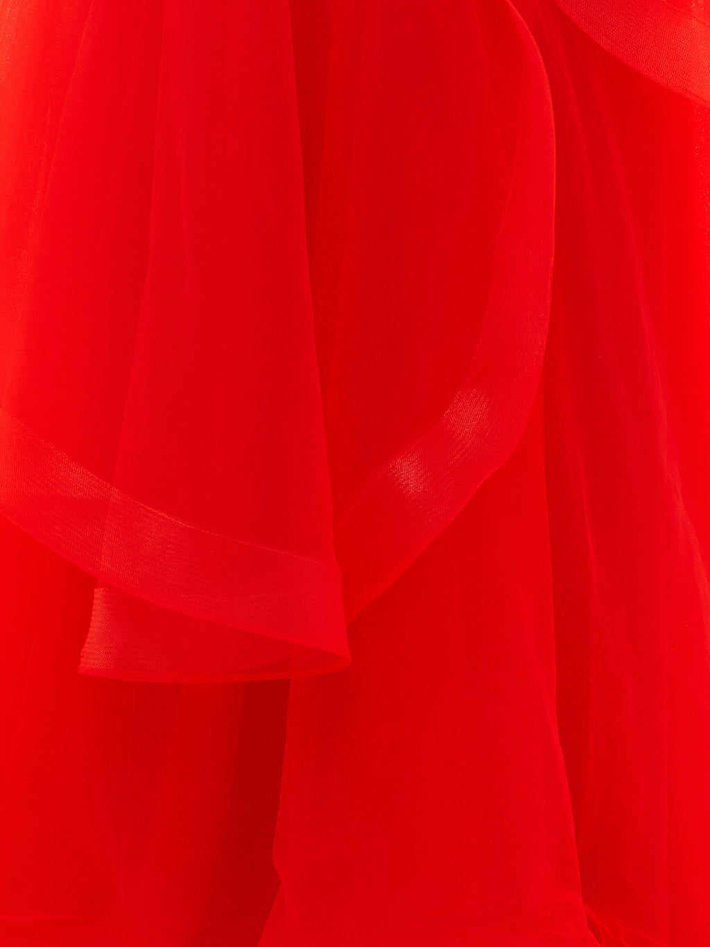 Elisa | Vestido de fiesta de organza rosa claro, corte A, sin tirantes