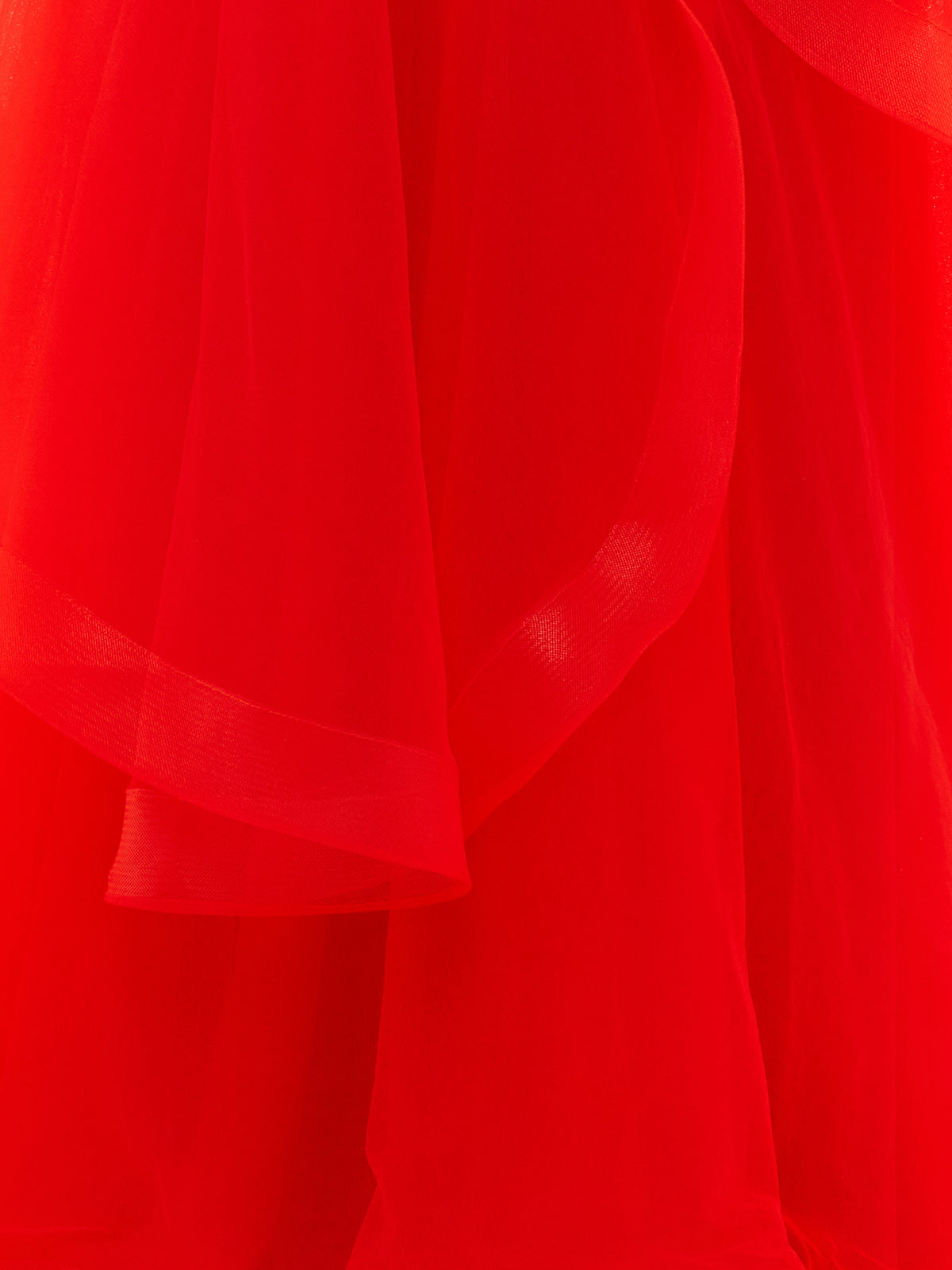 Elisa | Vestido de fiesta de organza rosa claro, corte A, sin tirantes