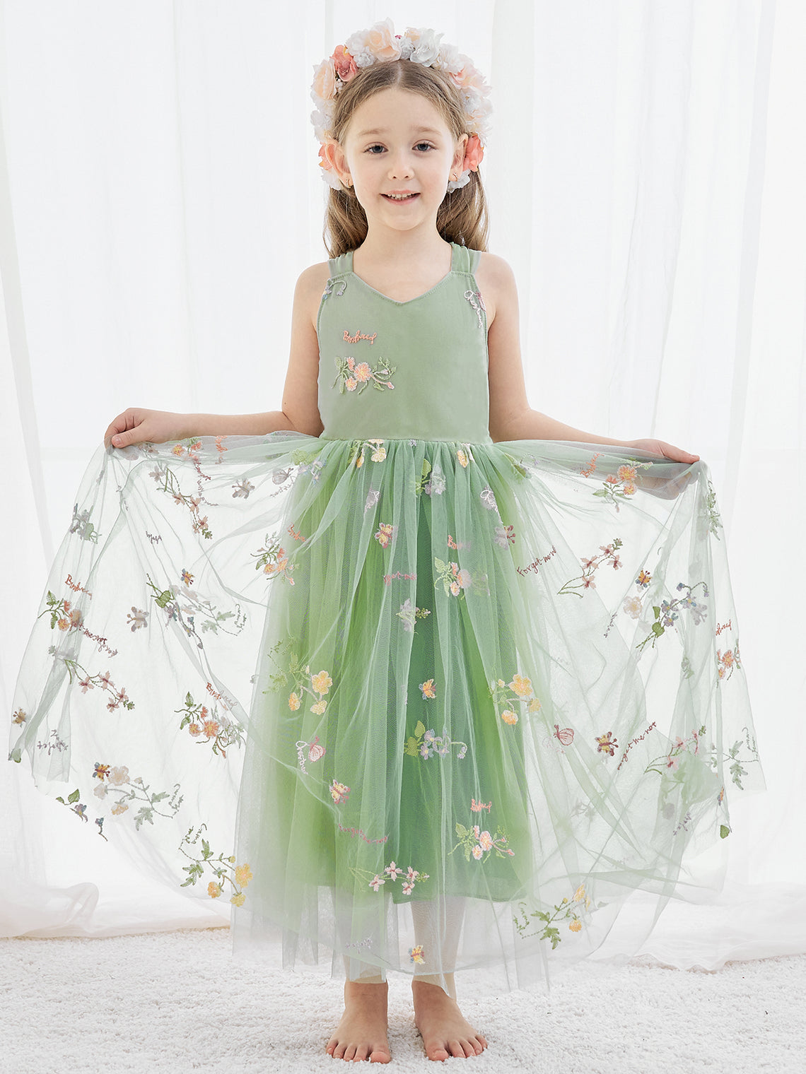 A-line Tulle Ankle-length Dress (2003227711)