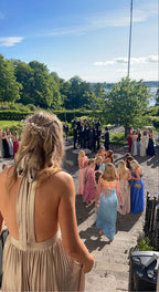 Diferentes estilos de vestidos de noche, vestido de fiesta con escote halter, vestido de fiesta rosa de tul en capas, corte A, Y288
