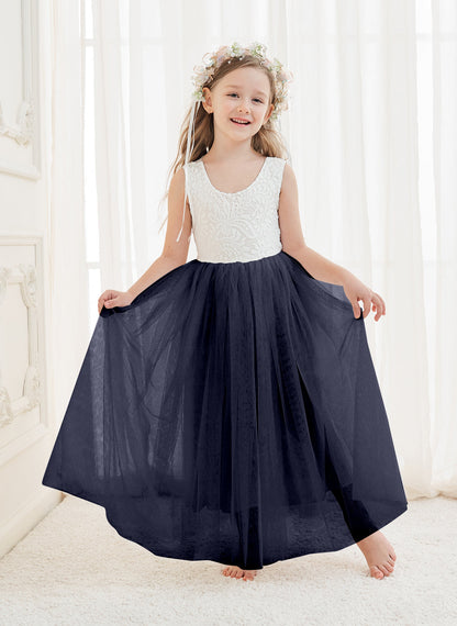 Enchanted Tulle Lace Flower Girl Dress