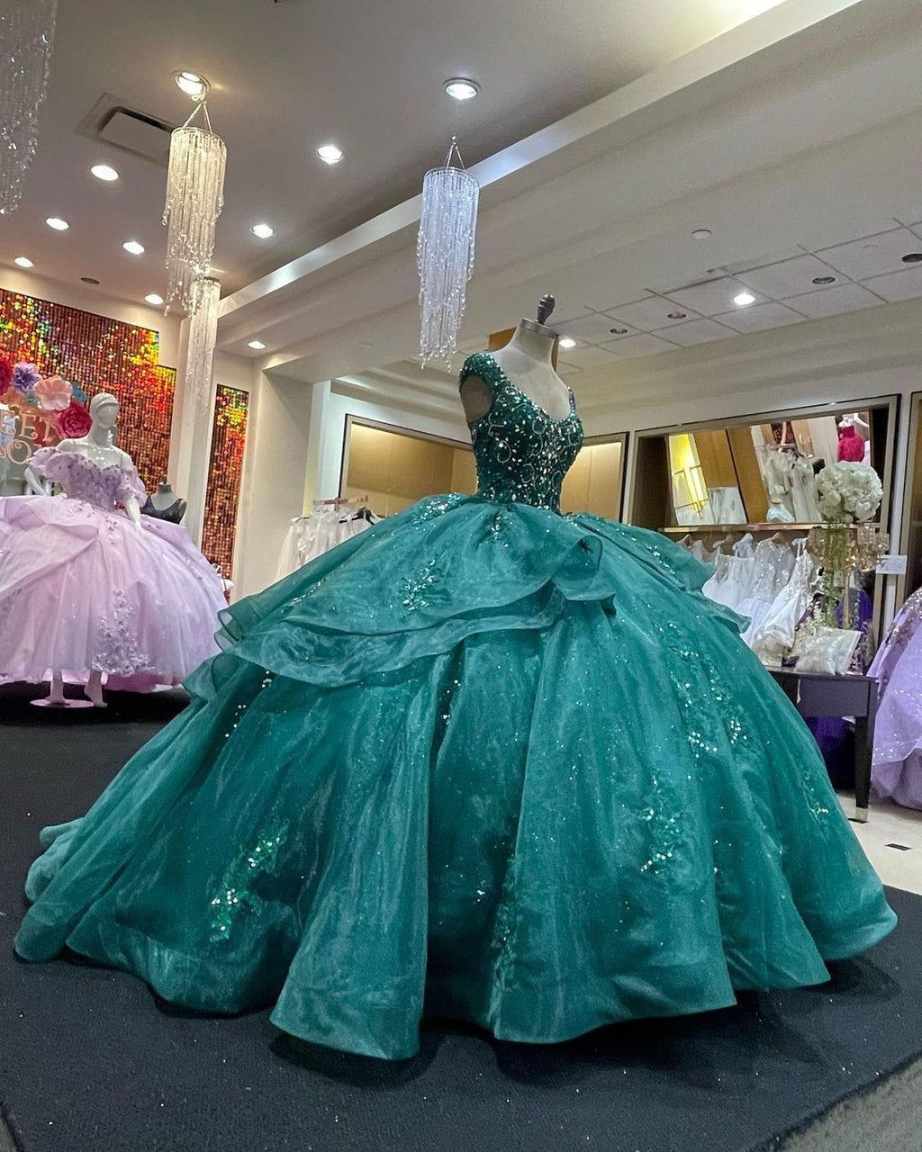 Ballkleid Geburtstagskleid Schnürung Sweet 16 Kleid Y1229