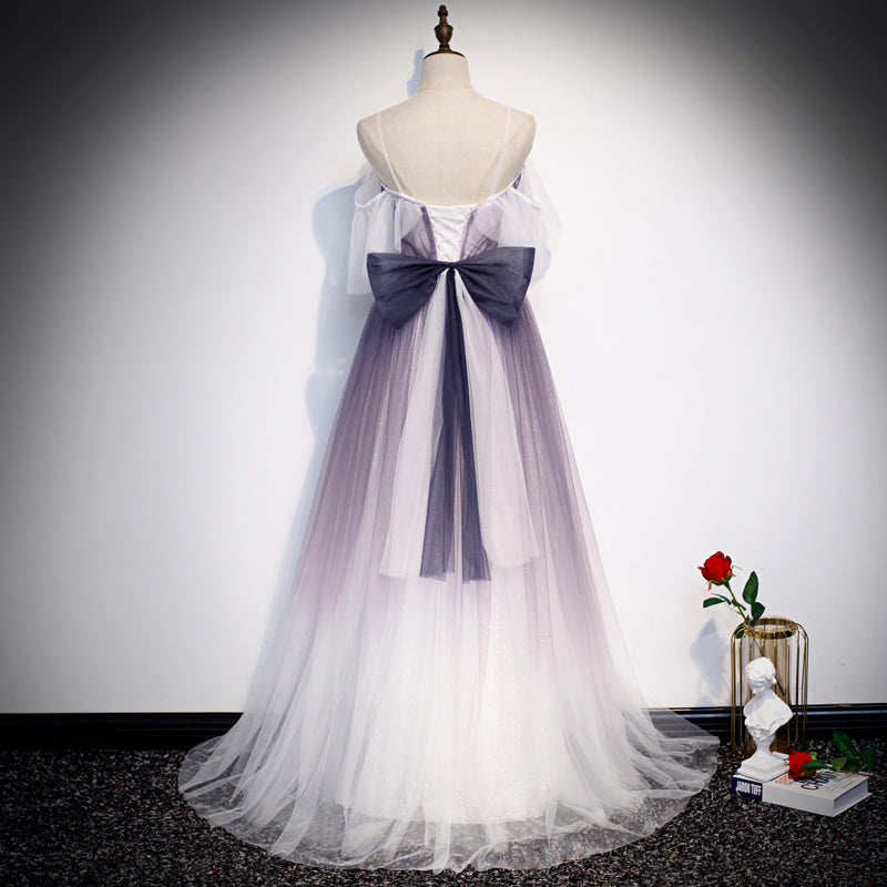 Stilvolles langes Tüll-Ballkleid Abendkleid S100