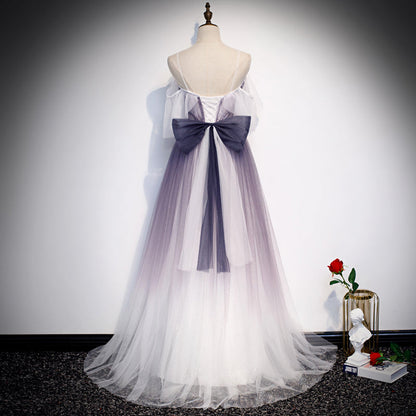 Stilvolles langes Tüll-Ballkleid Abendkleid S100
