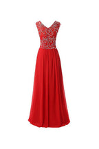 Vestido de dama de honor largo hasta el suelo con mangas cortas de gasa, vestido de noche para graduación PG317