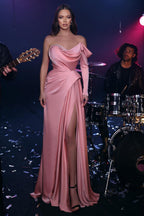 Glamouröses langes A-Linien-Ballkleid mit langen Ärmeln und Pailletten