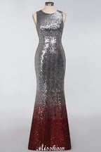 Vestidos de dama de honor glamurosos, sin mangas, sexys, con lentejuelas y corte sirena