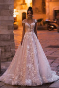 Preciosos vestidos de novia línea A | Vestidos de novia de encaje