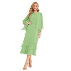 Sunnderly Chiffon Spring Mother of The Bride Dresses A-Line Plus Size for Women Formal Prom Gowns
