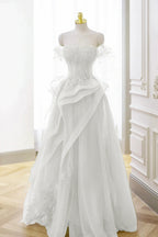 Nellie | Green Tulle Lace Long Prom Dress with Corset, Green Formal Party Dress