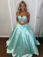Hindreen | Vestidos de fiesta largos de corte A con escote en forma de corazón, color lila, con cuentas y lazo
