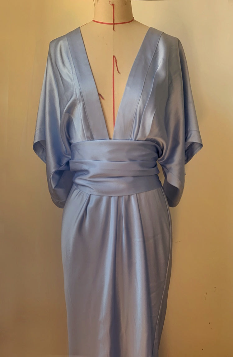 Yue Dress Gown Serenity Blue