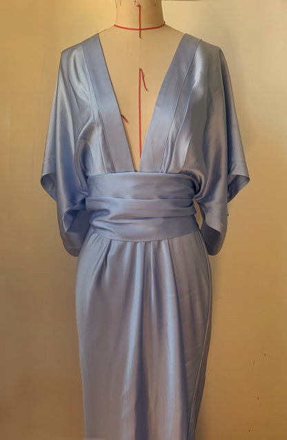 Yue Dress Gown Serenity Blue