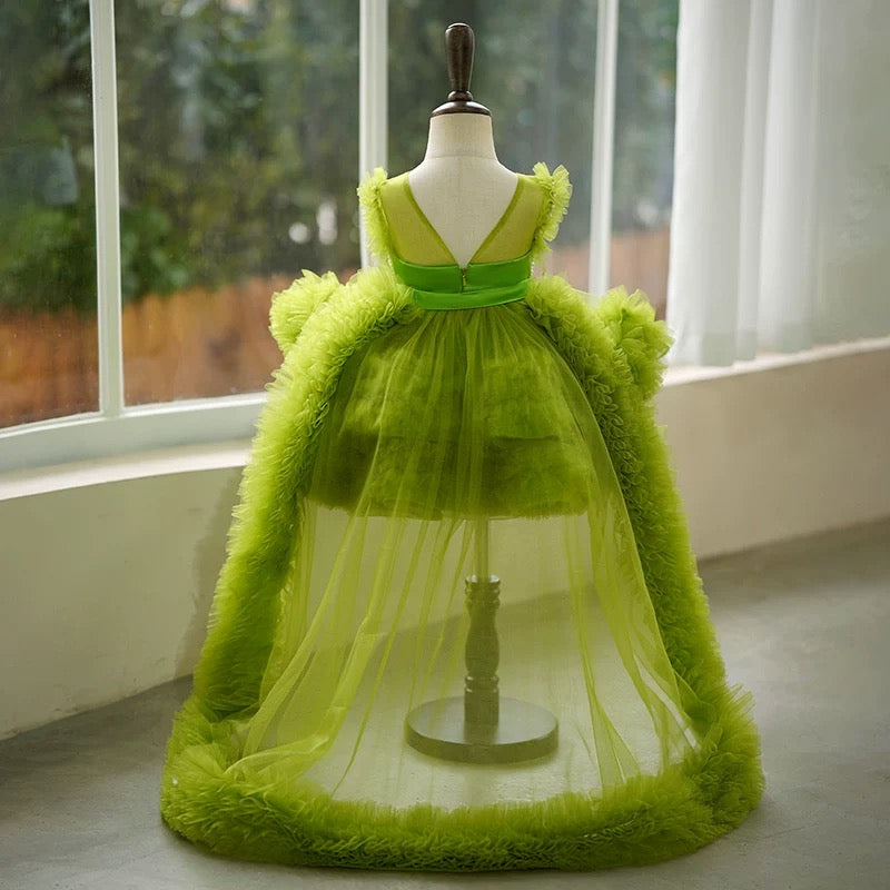 Ballkleid/Prinzessin Tüll Asymmetrisches Kleid für die 1. Geburtstagsfeier eines Babymädchens 