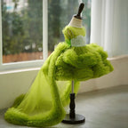 Ballkleid/Prinzessin Tüll Asymmetrisches Kleid für die 1. Geburtstagsfeier eines Babymädchens 