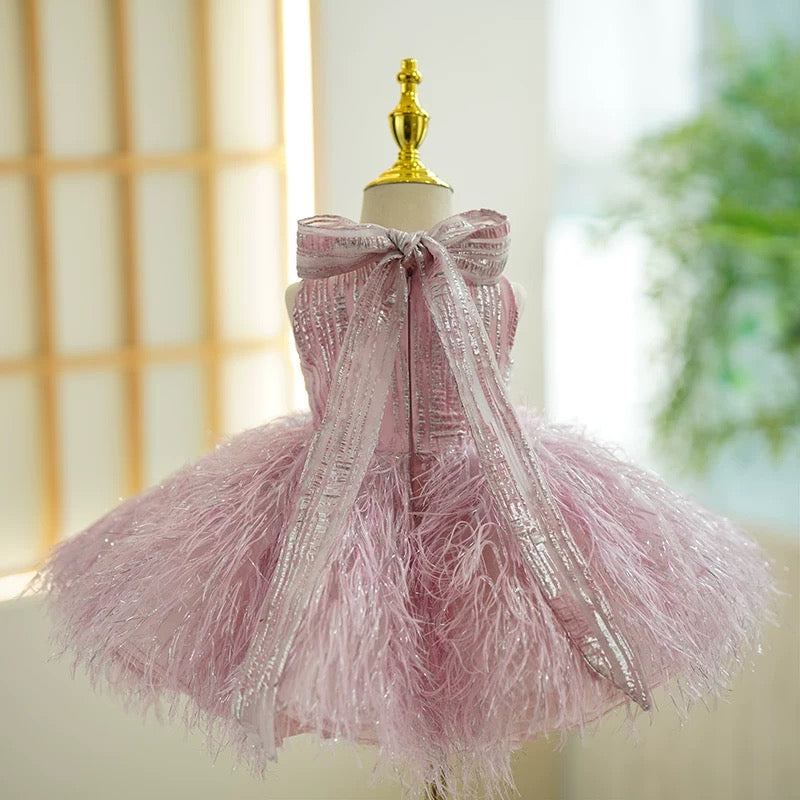 Champagner 1. Geburtstag Baby Mädchen Kleid 