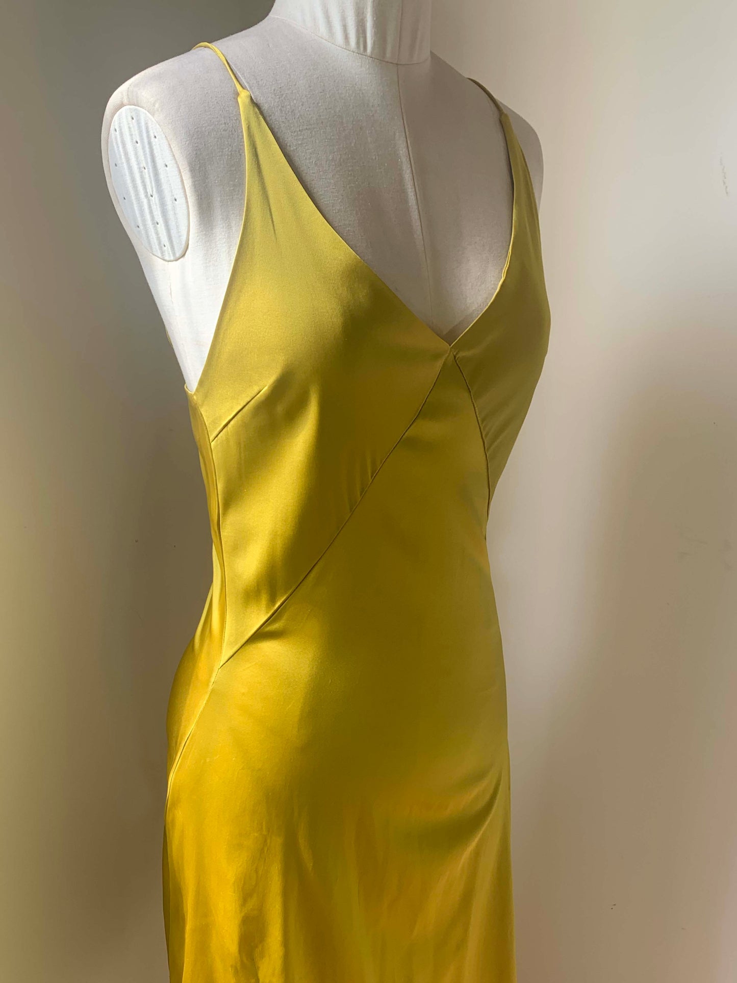 Amber Yellow Mulberry Silk dress