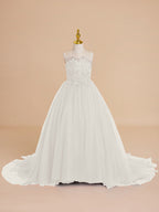 Duchesse-Linie/Princess-Linie Tüll Sweep/Pinsel zug Blumenmädchenkleid 