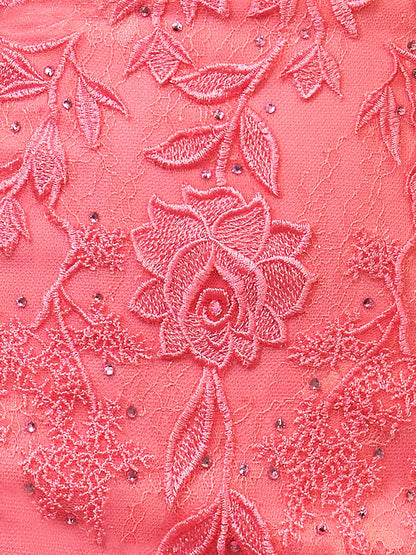 Jasmine | Pink Tight Short Homecoming Dress with Appliques