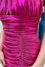 Halter Ruched Short Party Dress