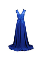 Vestido largo de dama de honor de gasa para fiesta de graduación, vestidos de noche para el regreso a casa BD022