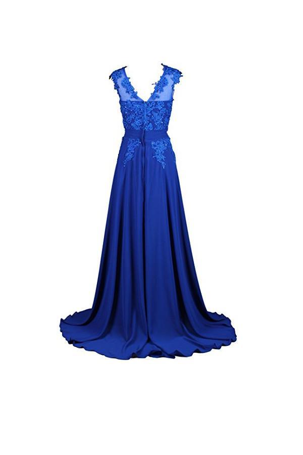 Vestido largo de dama de honor de gasa para fiesta de graduación, vestidos de noche para el regreso a casa BD022