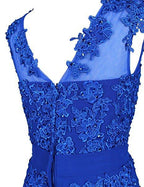 Vestido largo de dama de honor de gasa para fiesta de graduación, vestidos de noche para el regreso a casa BD022