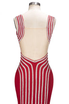 Meerjungfrau Ärmellos Plus Size Bodenlang Schlitz Pailletten Muster Ballkleider