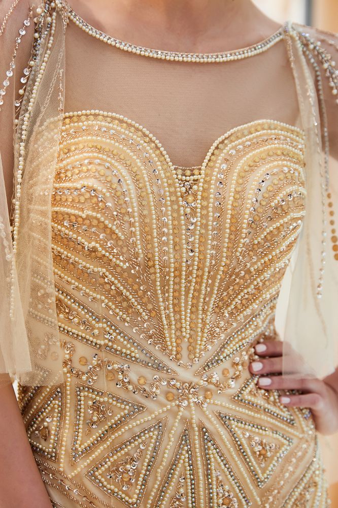 Mermaid Sweetheart Illusion Neckline Sequins Beading Evening Dresses