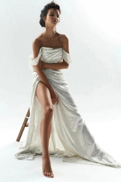 Mermaid / Trumpet Wedding Dresses Sparkle & Shine Dress Wedding Party