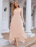 Vestidos de gasa para madre de la novia, tallas grandes, con chaqueta, vestidos formales para boda, SY28073 