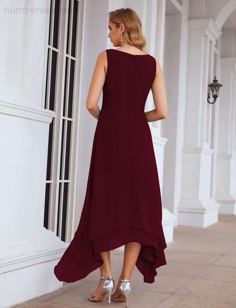 Sunnderly Chiffon Plus Size Mother of Bride Dresses with Jacket Formal Dresses for Wedding SY28073