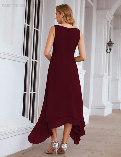 Sunnderly Chiffon Plus Size Mother of Bride Dresses with Jacket Formal Dresses for Wedding SY28073