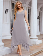 Vestidos de gasa para madre de la novia, tallas grandes, con chaqueta, vestidos formales para boda, SY28073 