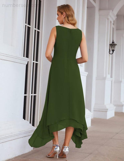 Sunnderly Chiffon Plus Size Mother of Bride Dresses with Jacket Formal Dresses for Wedding SY28073