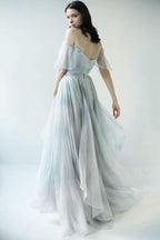 Off Shoulder Unique Design Most Popular Long Prom Dresses Bridal Gowns WD500