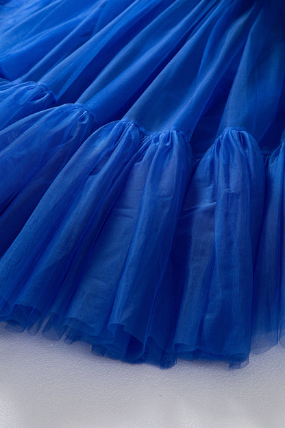 One-Shoulder-Cocktailkleid aus Tüll